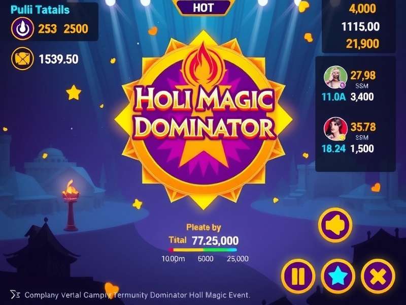 Holi Magic Dominator download statistics graph